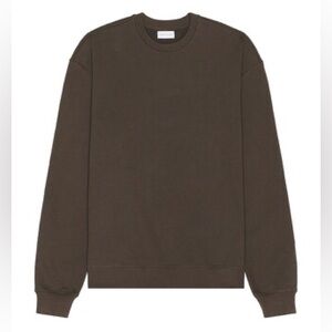NWT John Elliott Chocolate Brown Oversized Crewneck Pullover Size XS